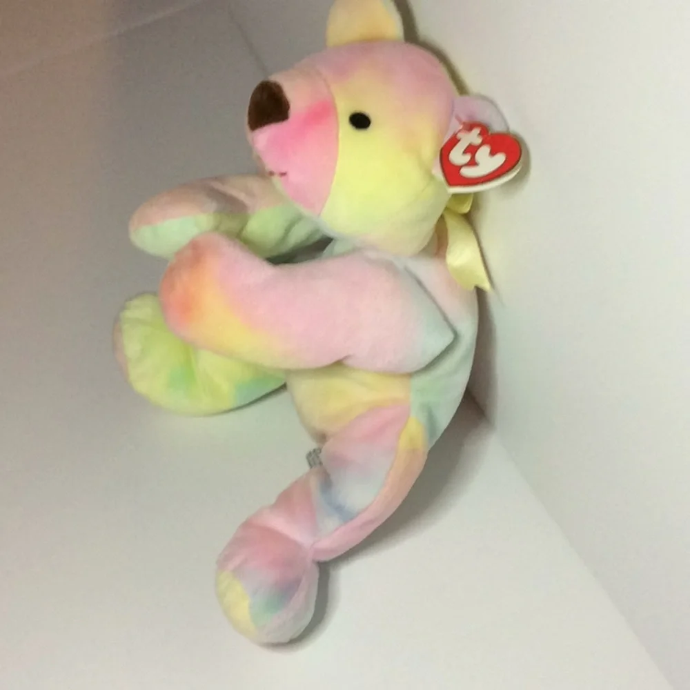 TY Sherbert Beanie Buddie Bear Soft Cuddly with Tag